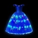 thumbnail image 4 of Disney-vestido de princesa con luz LED para niña, disfraz de Frozen, Elsa, Anna, Rapunzel, Carnaval, Halloween, graduación, Wish Asha, 4 of 5