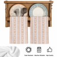 thumbnail image 5 of Orange Stripe Kitchen Towels Set of 2, Modern Abstract Art Vertical Stripes Beige Absorbent Dish Towels for Kitchen, Microfiber Hand Towel, Quick Drying Tea Towel for Cleaning Decorative Dishcloths, 5 of 7