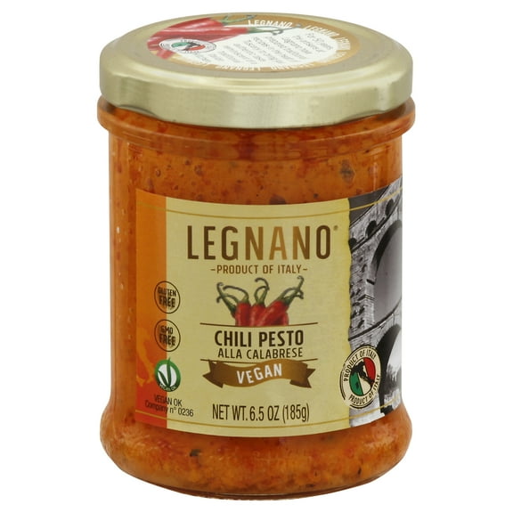 Legnano Vegan Pesto Chili Calabrese 6.5 oz (Pack Of 6)