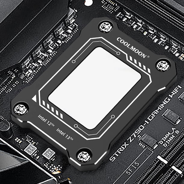 Hebilla De Fijación De Corrección De Flexión De Cpu COOLMOON CPU Hebilla para Intel 12/13 Generation CPU (Negro Con grasa de silicona)