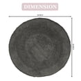 thumbnail image 3 of Home Weavers Radiant Collection Bathroom Rug 100% Cotton Tufted Round Shape Bathroom Rug, Soft & Absorbent Bath Rugs, Non-Slip Bath Rug, Machine Wash Dry Bath Mats - 30" Round, Gray, 3 of 9