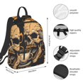 thumbnail image 3 of Hirioo Grim Coffee Skull for Lightweight Backpack, Durable and Comfortable, Ideal for Travel, School, Hiking, and Everyday Use, 3 of 9