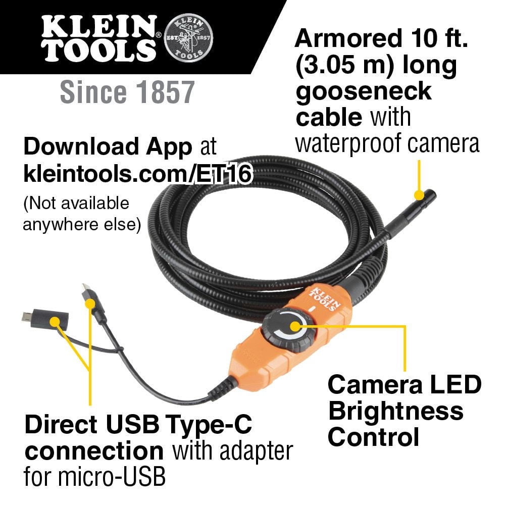 Borescope Digital Camera with LED Lights for Android Devices