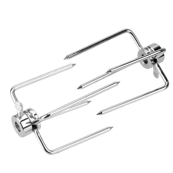 Stainless Steel BBQ Forks 2pcs/set Charcoal Chicken Grill BBQ Tool Rotisserie BBQ Forks Rotisserie Meat Fork Kitchen Tools