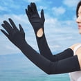 thumbnail image 2 of Guantes Largos de Protección Solar UV para Mujer, Brazo con Pantalla Táctil, Guantes para Conducir Al Sol, UPF 50+ para Deportes Al Aire Libre, Ciclismo, Negro, 2 of 8