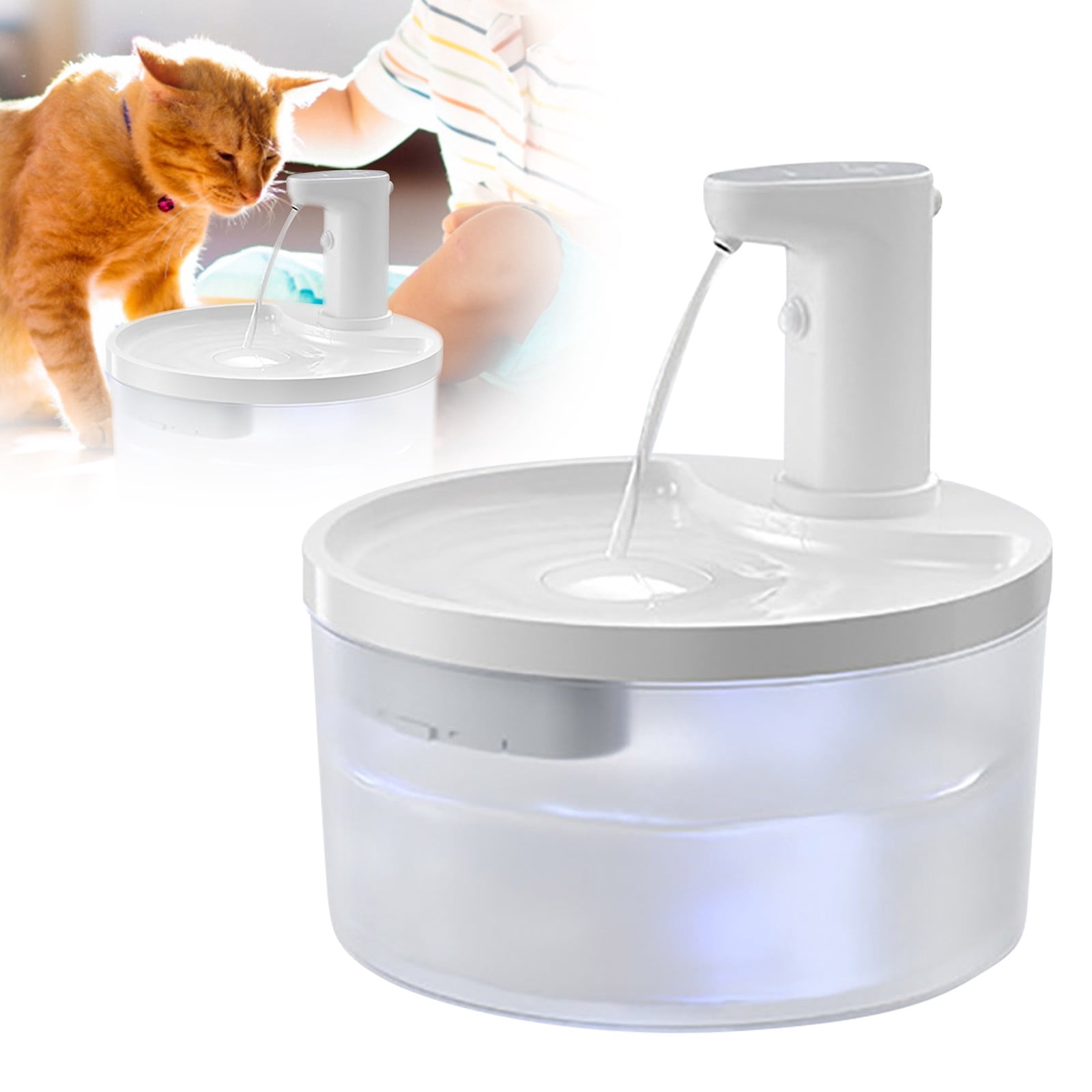 Water Dispenser Durable Chew Proof Automatic for Cats Dogs Indoor Outdoor Use