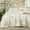 11 - Ivory - Elegant, variant on Tufted Boho Comforter Set King Size - Ivory Boho Bed Set, GentleSoft™ 3 Pieces Farmhouse Shabby Chic Embroidery Bedding, Gifts for Woman, Soft Jacquard King Comforter for All Seasons