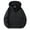 Black, variant on Drawstring Zip Sweatshirts Men's Fleece Hoodie Winter Warm Pullover Casual Solid Color Zip Up Sweatshirt With Half Chest Button Long Sleeve Comfortable Streetwear Gray