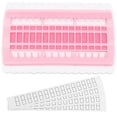 thumbnail image 1 of 1pc Cross Stitch Thread 0ganizer Mini Thread Arranger Thread Straightener Plastic Thread Arranger 30 Holes Cross Stitch Tool for Home (Pink), 1 of 7