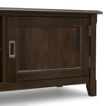 thumbnail image 5 of Simpli Home Simpli Home Burlington 72 inch Wide Solid Wood Transitional Low TV Stand in Mahogany Brown For TVs up to 80 inches, 5 of 12