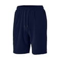 thumbnail image 5 of Domuza Short Sets 2 Piece Outfits for Men Casual Short Sleeve Collared Button Up Tee Shirts and Shorts 2026 New Trendy Vacation Beach Clothes Navy L, 5 of 5
