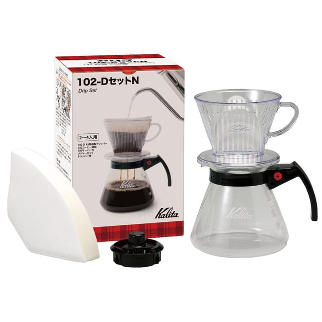 Kalita #35167 Juego de goteo de café, 102-D Set N (para 2 a 4 personas)