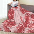 thumbnail image 6 of Sikiie Red Meat Ultra-Soft Micro flannel Blanket Luxury All Seasons Warm Blanket for Bedding Sofa and Travel (4 sizes)-50"x40", 6 of 7