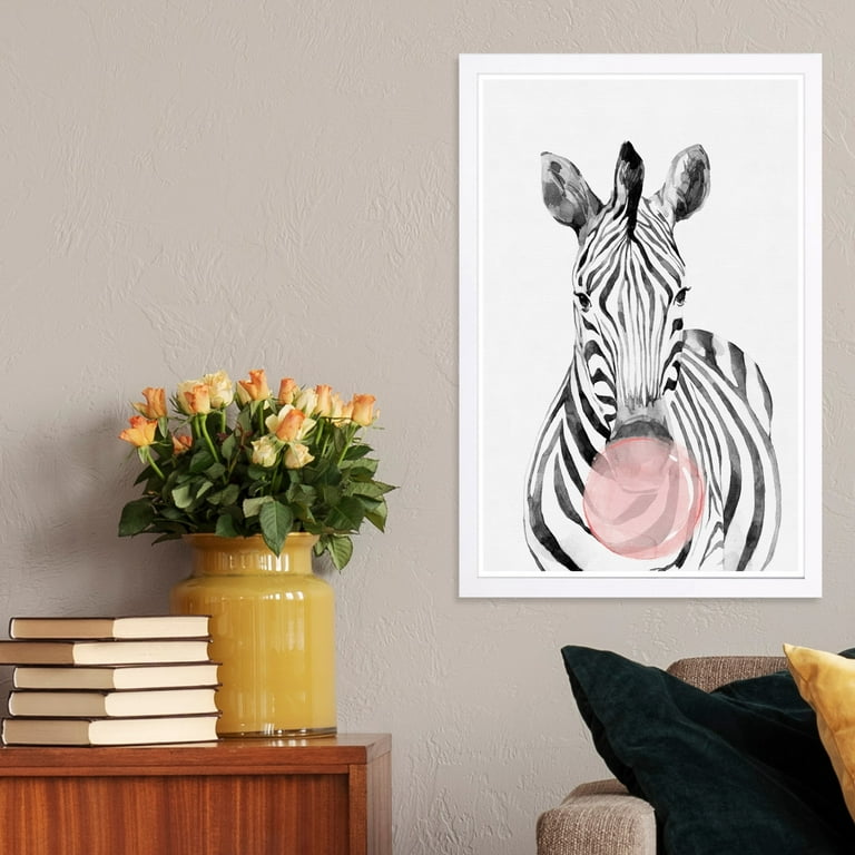 絵画【LOVE ZEBRA】 Zebra Love Oil Painting – ClockCanvas