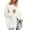 White, variant on VISALY Cropped Cardigan Long Sleeve Cardigan Women's Cardigan Front Oversized Lightweight Sweaters V Neck Loose Cardigans Knit Outwear Button Down Cardigans Chunky Cardigan Sweaters Beige L