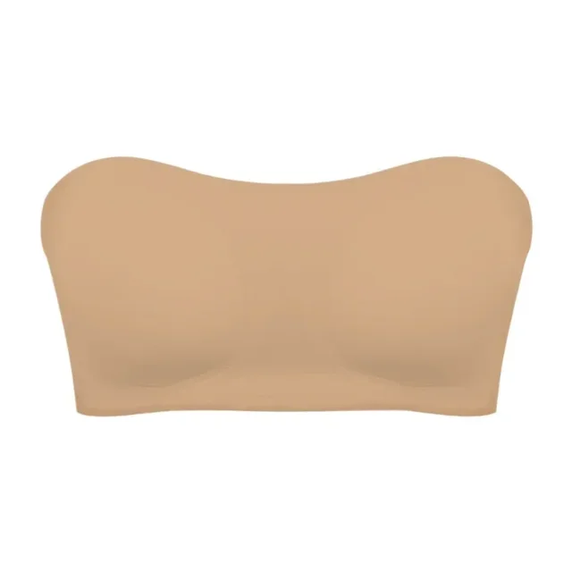 Soutien-gorge Sans Bretelles Populaire pour Femmes avec Boucle Latérale Croisée