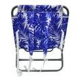 Mainstays Oversize Backpack Beach Lounger, Blue Palm