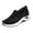 Black -AC03, variant on Domzle Women's Woven Orthopedic Breathable Soft Shoes Arch Support, Foam Shoes Walking Sports Shoes Beige 39