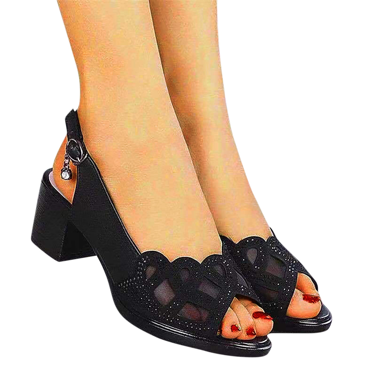 Lanvin Navy Patent Studded Flat Sandals - Ann's Fabulous Closeouts
