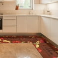 thumbnail image 4 of Fall Gnomes Kitchen Rugs and Mats Anti Fatigue, Buffalo Plaid Pumpkins Kitchen Mat Set of 2 Piece, Home Sweet Home Seasonal Thanksgiving Holiday Low-Profile Floor Rug 17.7"X47.2"+17.7"X23.6", 4 of 5