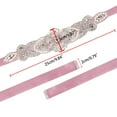 thumbnail image 4 of INSPIRE CHIC Women's Rhinestone Bead Decor Satin Ribbon Wedding Belt Pale Pink 274 x 5cm/107 7/8 x 2 inches(L*W), 4 of 7