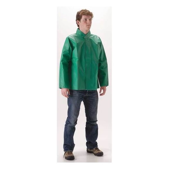 Nasco Chemical Splash Jacket,Unisex,Green,L 52JGL