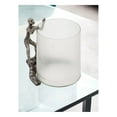thumbnail image 3 of Modern Day Accents 6613 Trepador Chiseled Hurricane, Vase, Bowl, Aluminum, Antique Silver, Transitional, Man, Figurine, Climbing, Glam, Unique, Statement, Sculpture, Round Glass, 10.5‚Äù x 9‚Äù x 10, 3 of 3