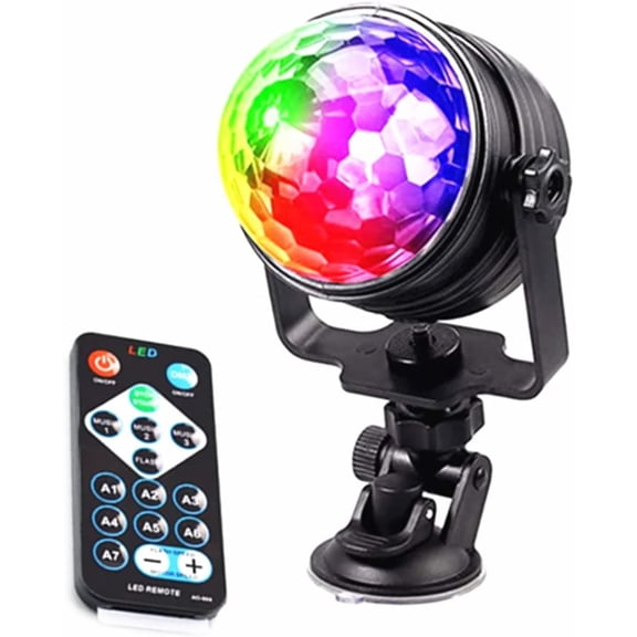 LINLIN Party Lights USB Portable RGB Disco Ball Light Dj Lighting Strobe Lamp with Remote LED Magic Ball Stage Light for Car Home Room Dance Parties Birthday Karaoke Club Wedding