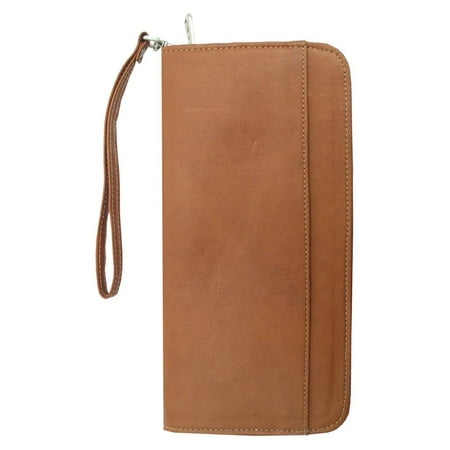 Zippered Passport Ticket Holder (Chocolate)
