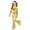 A02-Yellow, variant on LRen Girls Outfits Size 8 Letter Print Short Sleeved T Shirt and Elastic Waist Pants Set Round Neck Children's Fashion Girls' Two Piece Summer Set Outdoor Casual Clothes