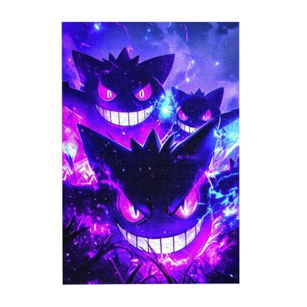 Gengar 300 Piece Puzzles, Wooden Jigsaw Puzzle, Fun And Challenging Family Games