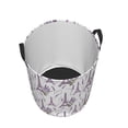 thumbnail image 3 of Goofa Lavender Flowers Printed Circular Hamper,Laundry Basket with Handles,Storage Baskets Foldable,Large Capacity Laundry Hamper-Small, 3 of 8