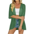 thumbnail image 4 of Perfectbot Women's Sheer Chiffon Open Front Cardigans Lightweight Elbow-Length Sleeve Kimono Summer Cover Ups, 4 of 8