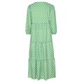 thumbnail image 5 of Vestido largo informal de verano para mujer, bohemio, floral, con cuello en V, manga corta, vestido de playa con gradas, vestido largo con vuelo, 5 of 5