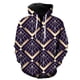 thumbnail image 1 of Sudadera con capucha y cremallera para hombre, con estampado geométrico abstracto en 3D, de gran tamaño, informal, de manga larga, estilo Harajuku, para primavera, 1 of 6