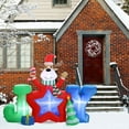 thumbnail image 5 of LuxenHome 6Ft L Reindeer Joy Outdoor Holiday Inflatable with LED lights, 5 of 6