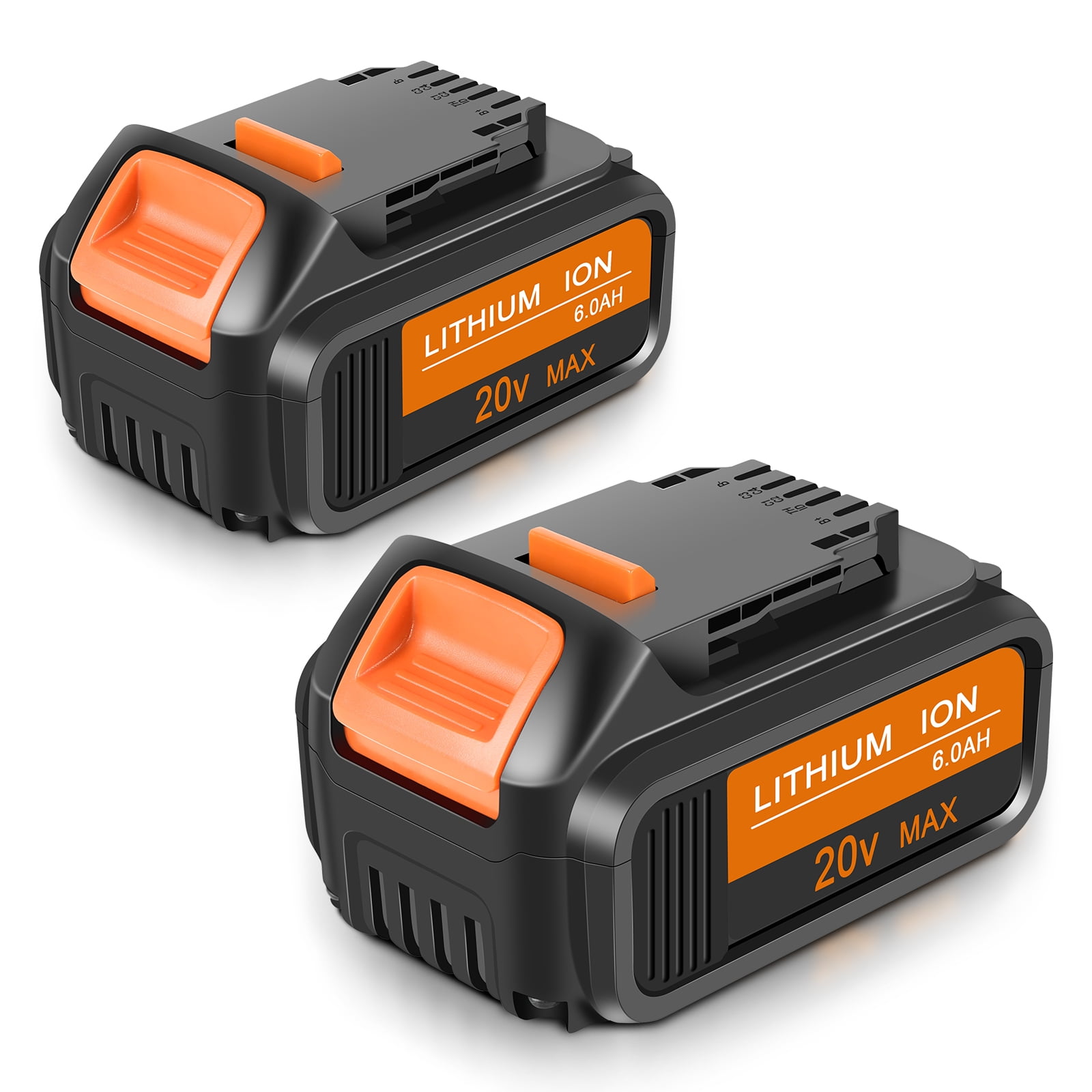 2x 20V MAX Battery For DeWALT 5.0Ah Battery DCB205-2 DCB206 DCB200 DCB204 Li-ion 