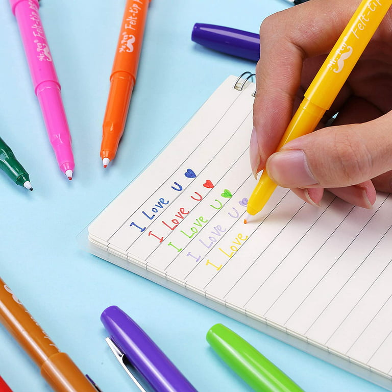 Mr. Pen- Felt Tip Pens, 16 Pack, Colored Felt Tip Pens, Marker Pens, Felt  Pens, Felt
