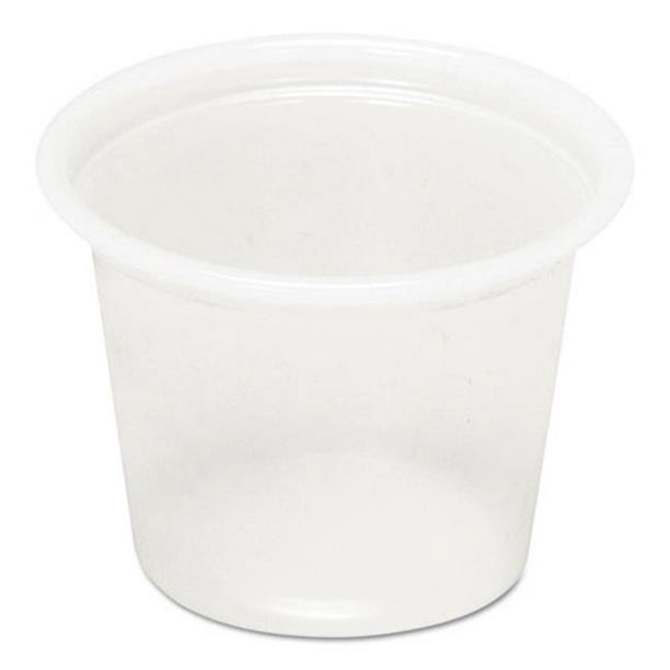 Pct YS100 1 oz Tasses à Souffler en Plastique - Translucides
