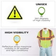 thumbnail image 5 of Safety Vests High Visibility Reflective Yellow Polyester 25 Pack X-Large, 5 of 6