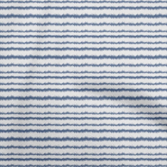 oneOone Georgette Viscose Medium Blue Fabric Asian Ikat Sewing Craft Projects Fabric Prints By Yard 42 Inch Wide