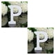 thumbnail image 1 of Jumpingount ¡Caliente! Letra de blanca de 8CM, alfabeto inglés, bricolaje, diseño de nombre personalizado, arte artesanal, corazón independiente, Type4 NO4 Jumpingount CBP021661, 1 of 6