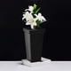 thumbnail image 2 of Cesta de flores para almacenamiento, contenedor decorativo, centro de mesa, suelo, flores Negro, 2 of 8