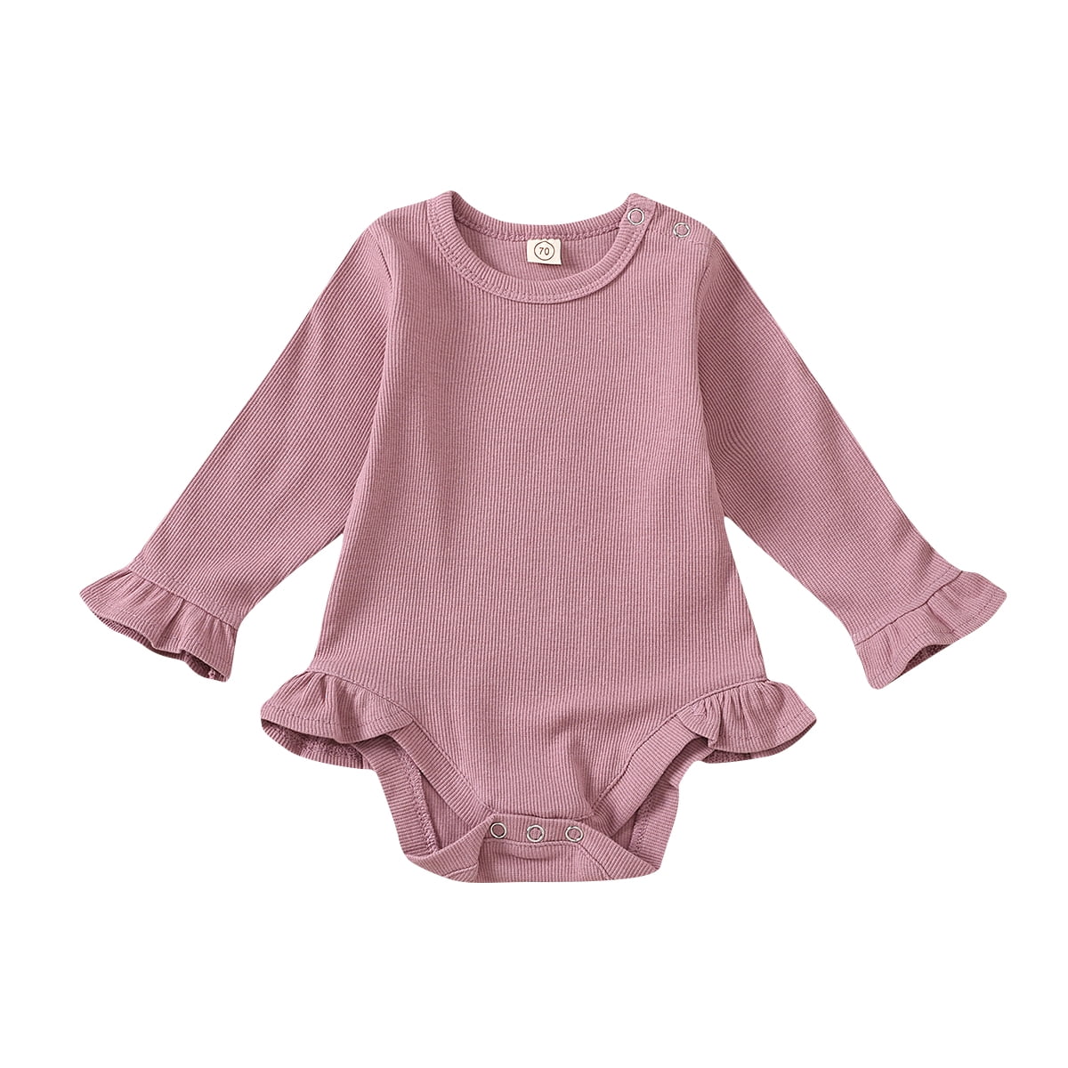 purple baby romper