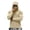Beige #003, variant on Hooded Sun Protection Shirts for Men Long Sleeve Solid Color Shirt with Face Mask Outdoor Fishing Hoodies, L