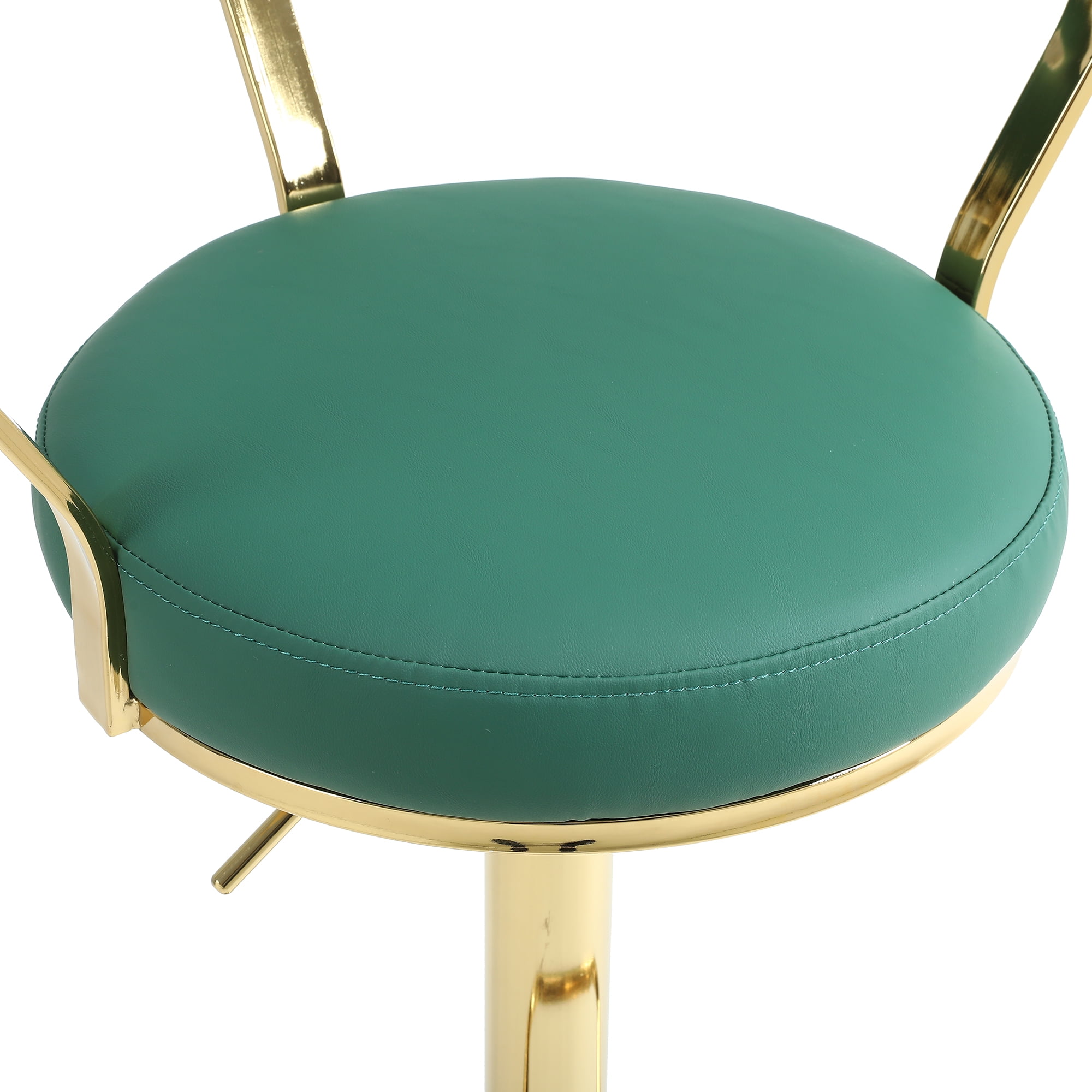 Kadyn Adjustable Counter Height Swivel Barstools with Back and Footrest for Home, Dark Green, 1PCS Kadyn Adjustable Counter Height Swivel Barstools with Back and Footrest for Home, Dark Green, 1PCS