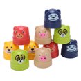 thumbnail image 3 of Tour de Tasse Jouet, Tasses Empilables pour Enfants Résistance Éducative Signification Couleur Chaude Collocation pour Intérieur, 3 of 8