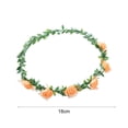 thumbnail image 6 of Tnobhg 4Pcs Rose Flower Crown Bride Floral Hair Wreath Headband Garland Headpiece Women Girls Hair Accessories Wedding Party Festival Photo Props, 6 of 8