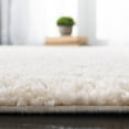 thumbnail image 4 of SAFAVIEH August Carlene Solid Plush Shag Runner Rug, Ivory, 2'3" x 16', 4 of 7