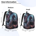 thumbnail image 2 of Xecao Urban Mechanical Dragon Canvas College Laptop Backpack, a durable rucksack designed for both men and women, ideal for travel, school, and daily use-Small, 2 of 5